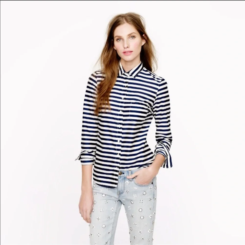 J. Crew Lightweight Boy Shirt‎ in Stripe